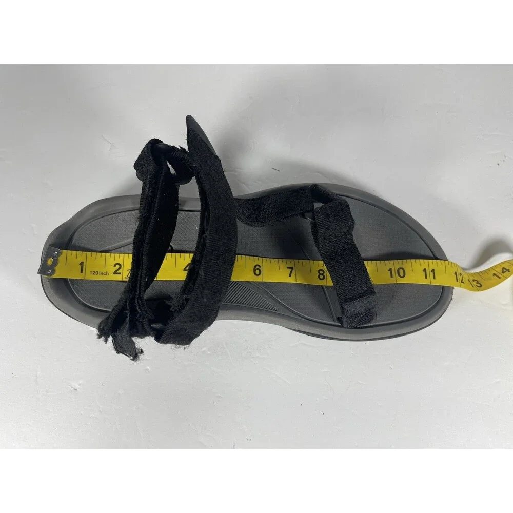 Highland Creek Men's Sport Sandals Black Gray Strappy Outdoor Hiking Shoes11/12